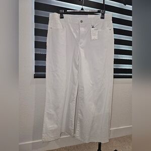 NWT Gibson White High Waist Wide Leg Jeans Woman's - Size 18